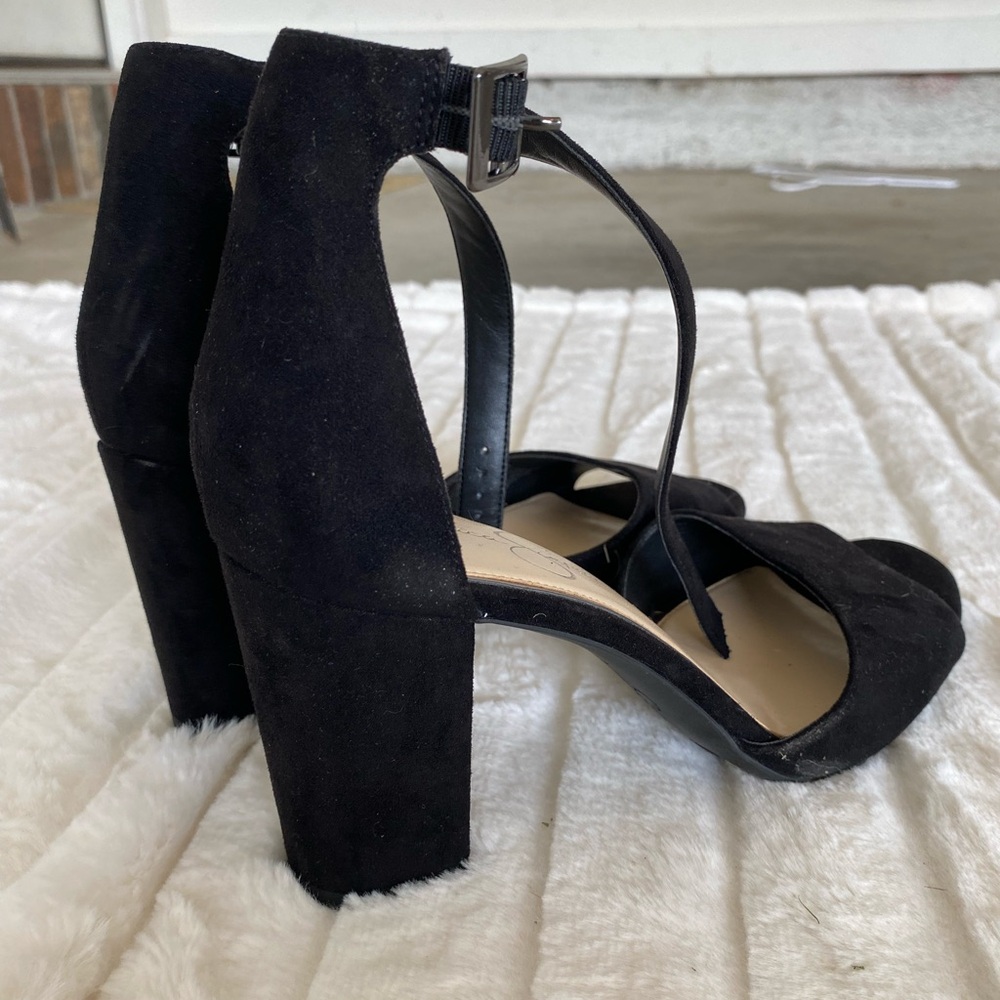 Black Velvet Heels